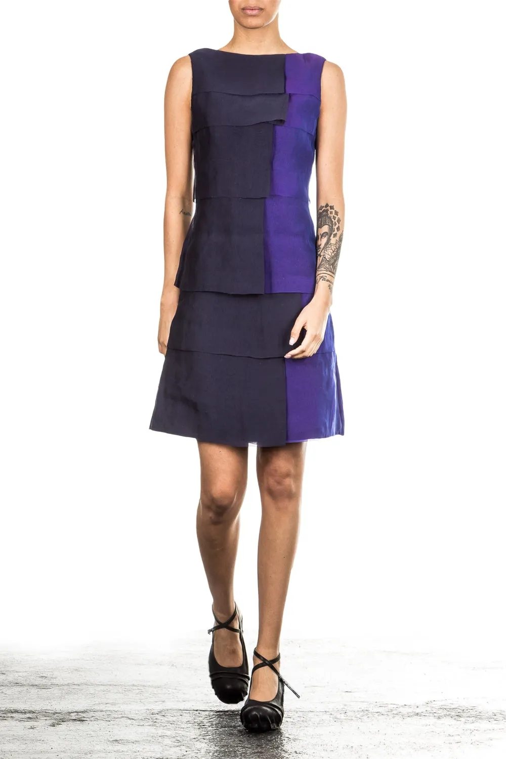 Anett Röstel Damen Cocktailkleid blau violett