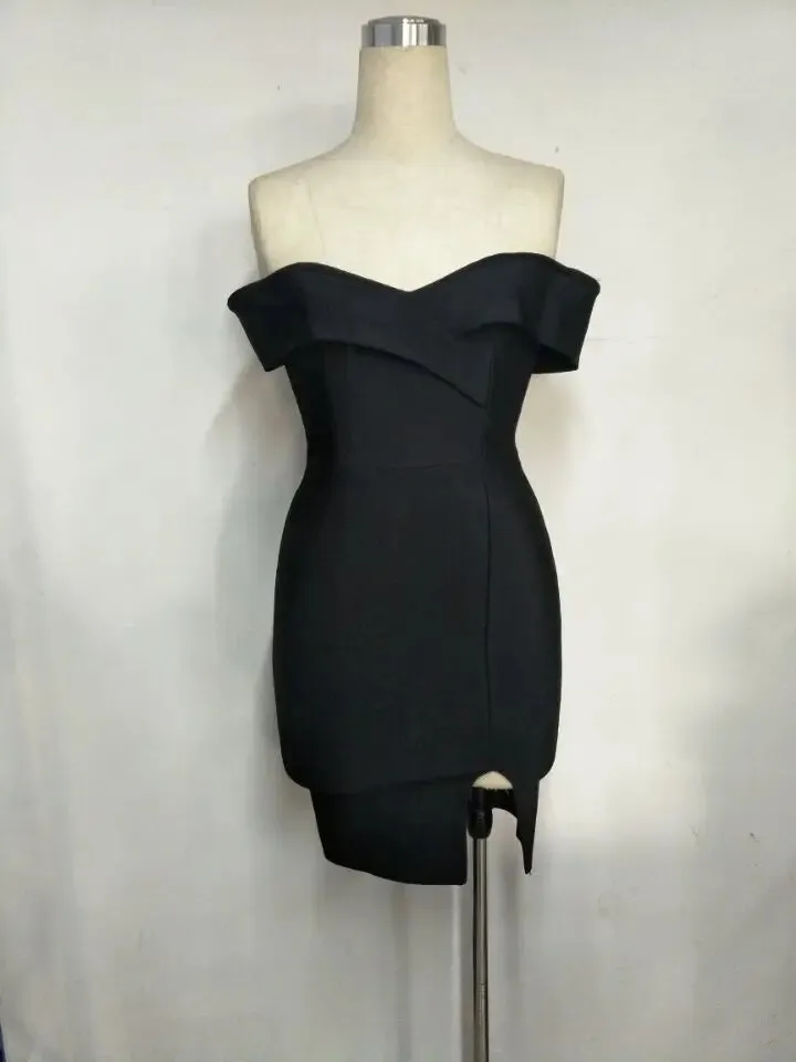 Verführerisches Off-Shoulder Cocktailkleid